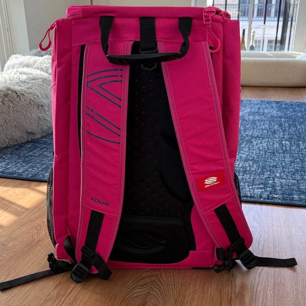 Selkirk Pink and Navy Core Series Pickleball Backpack - Picture 3 of 5